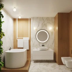 Kinkiet HALO biały IP44 (SL.1707) - Sollux Lighting