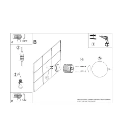 Kinkiet HALO biały IP44 (SL.1707) - Sollux Lighting