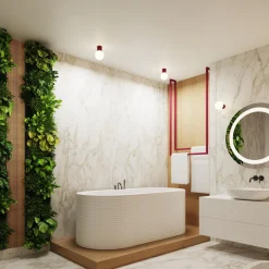 Kinkiet HALO burgund IP44 (SL.1747) - Sollux Lighting