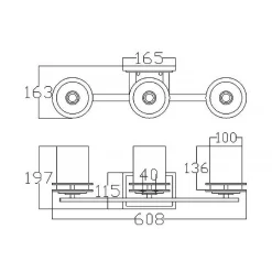 Kinkiet Hendrik (KL-HENDRIK3-BATH) - Elstead Lighting