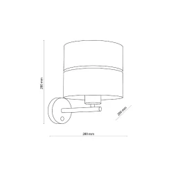 Kinkiet HILTON biało-złoty (4770) - TK Lighting