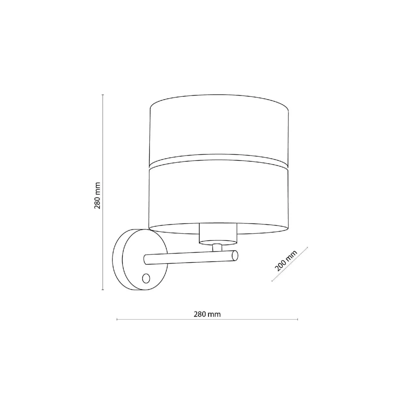 Kinkiet HILTON biało-złoty (4770) - TK Lighting