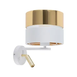 Kinkiet HILTON WHITE/GOLD 2 PŁ (5361) - TK Lighting