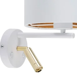 Kinkiet HILTON WHITE/GOLD 2 PŁ (5361) - TK Lighting