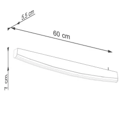 Kinkiet JORUN złoty LED 3000K (TH.312) - Thoro Lighting