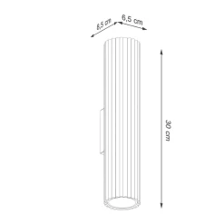 Kinkiet KARBON 30 czarny (SL.1577) - Sollux Lighting