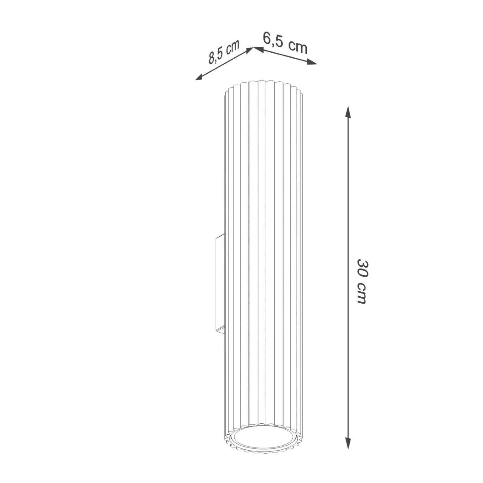 Kinkiet KARBON 30 złoty (SL.1558) - Sollux Lighting