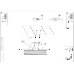 Kinkiet KARBON 30 złoty (SL.1558) - Sollux Lighting