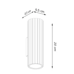 Kinkiet KARBON 20 złoty (SL.1651) - Sollux Lighting