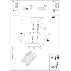 Kinkiet KARBON beżowy (SL.1597) - Sollux Lighting