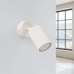 Kinkiet KARBON beżowy z włącznikiem (SL.1598) - Sollux Lighting