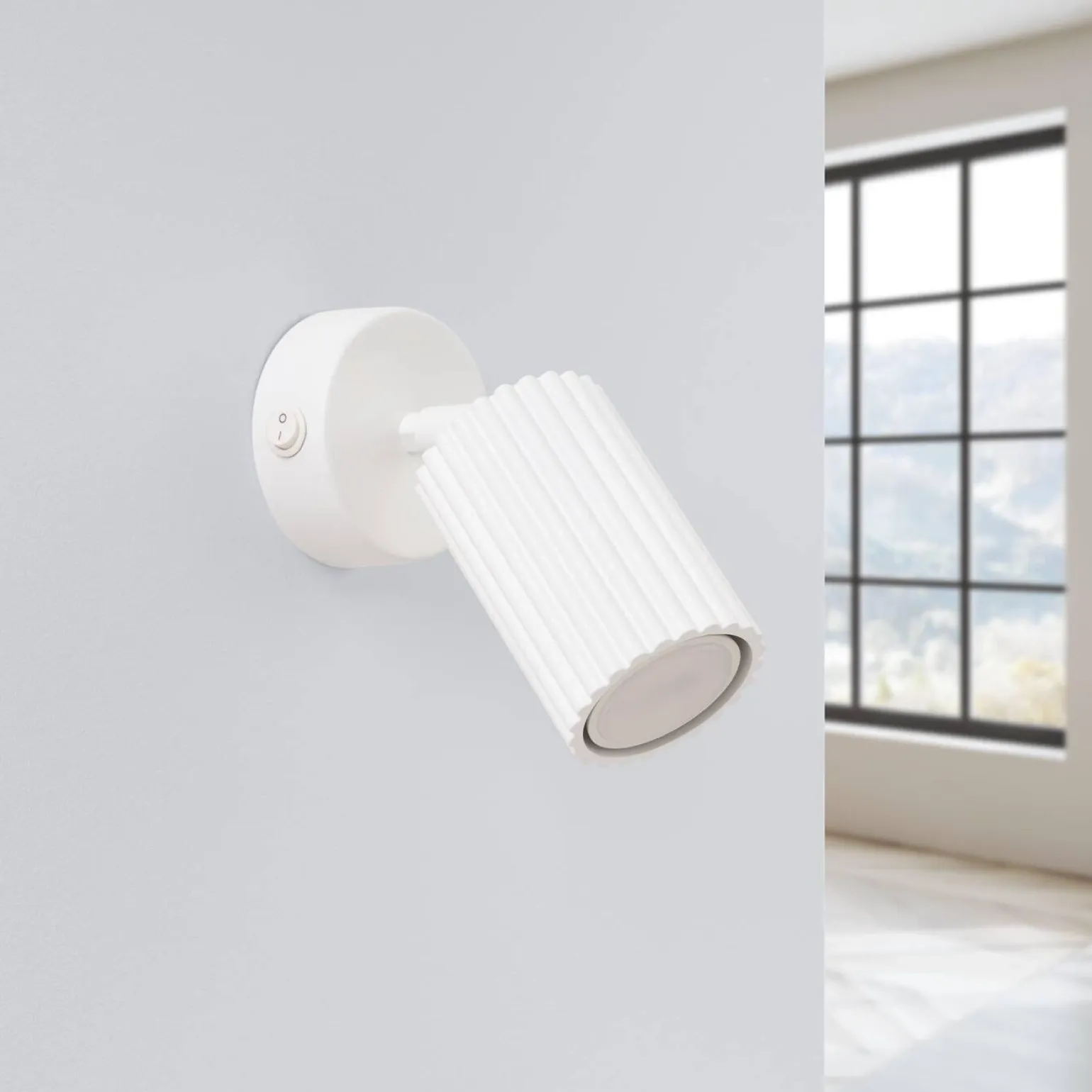 Kinkiet KARBON biały z włącznikiem (SL.1541) - Sollux Lighting