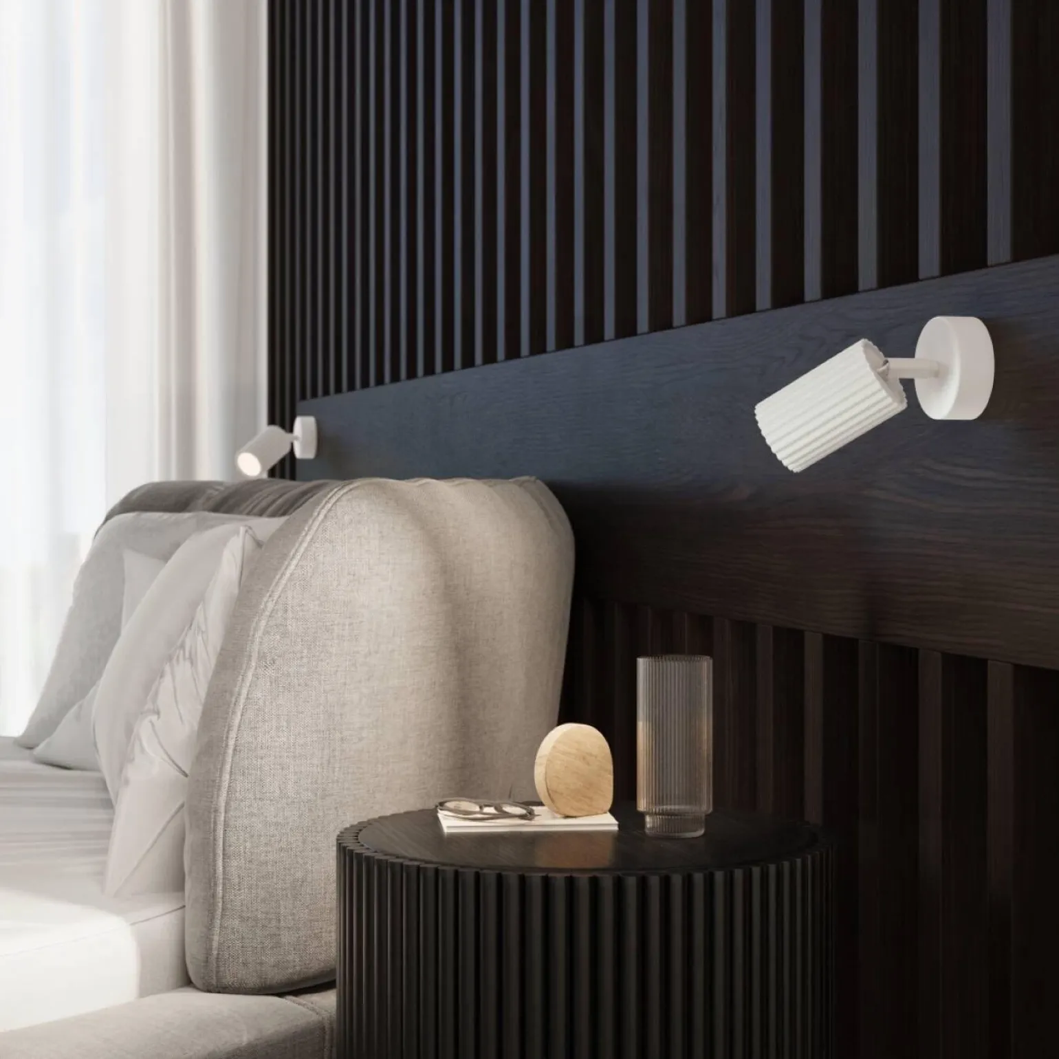 Kinkiet KARBON biały z włącznikiem (SL.1541) - Sollux Lighting