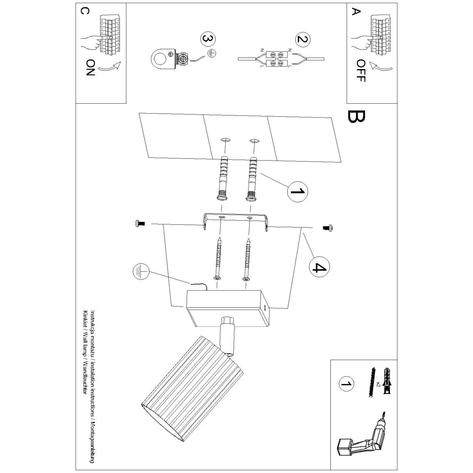 Kinkiet KARBON taupe (SL.1761) - Sollux Lighting