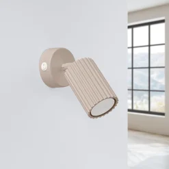 Kinkiet KARBON taupe z włącznikiem (SL.1762) - Sollux Lighting