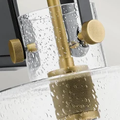 Kinkiet Kitner - 1 źródło światła - Naturalny mosiądz (QN-KITNER1-NBR) - Quintiesse