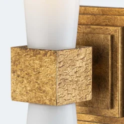 Kinkiet Kristy - 1 źródło światła - Przecierane złoto (KRISTY-1WB-DG-OPAL) - Elstead Lighting