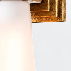 Kinkiet Kristy - 1 źródło światła - Przecierane złoto (KRISTY-1WB-DG-OPAL) - Elstead Lighting