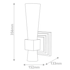 Kinkiet Kristy - 1 źródło światła - Przecierane złoto (KRISTY-1WB-DG-OPAL) - Elstead Lighting
