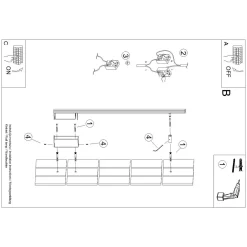 Kinkiet LAGOM 90 czarny LED 4000K (TH.503) - Thoro Lighting