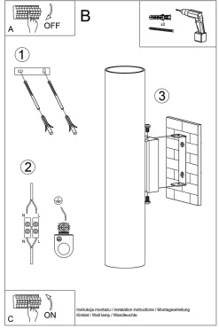Kinkiet LAGOS 2 biały (SL.0326) - Sollux
