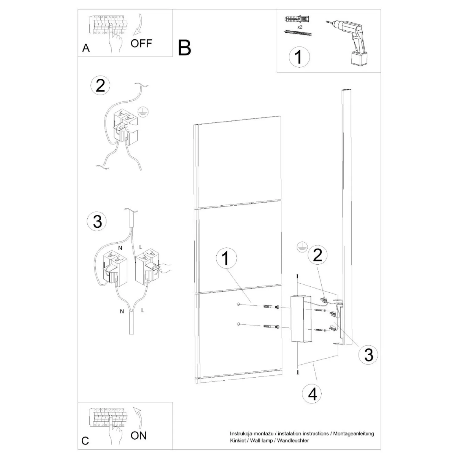 Kinkiet LAHTI 70 zielony oliwkowy LED 4000K (TH.439) - Thoro Lighting