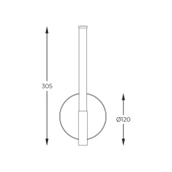 Kinkiet LAUTARO czarny (1007) - Zuma Line