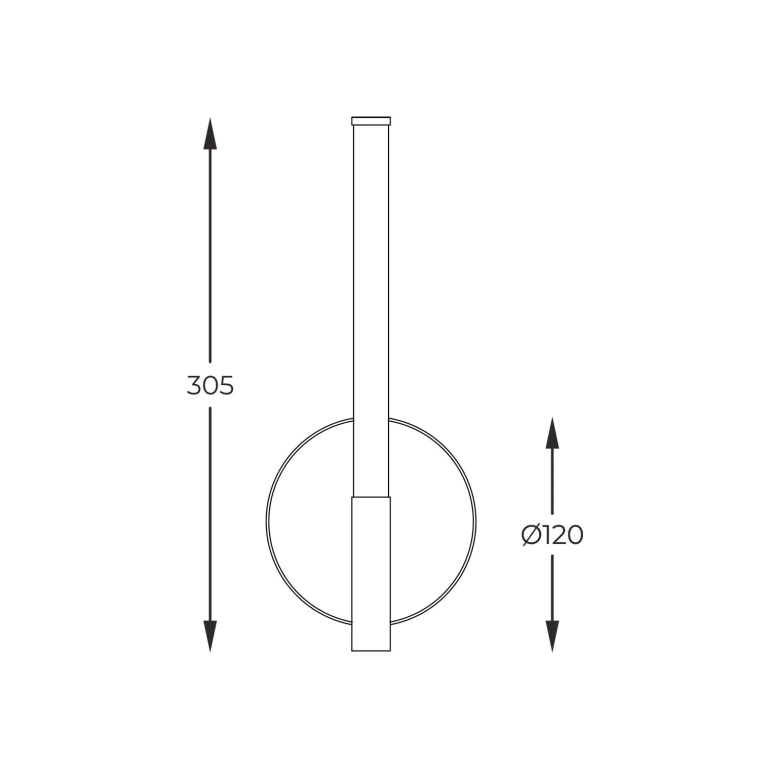 Kinkiet LAUTARO czarny (1007) - Zuma Line