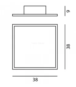 Kinkiet LED AKIRA kol. czarny (67078) Ramko