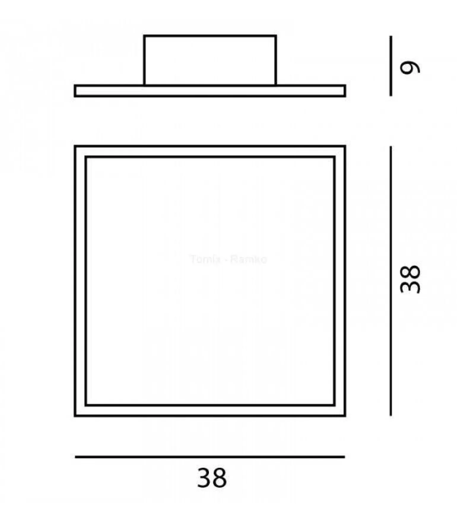 Kinkiet LED AKIRA kol. czarny (67078) Ramko