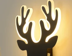 Kinkiet LED Jeleń Deer 2 Czarny (ABIGALI-DEER-2-B)