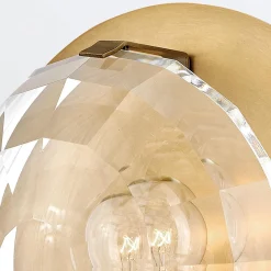 Kinkiet Leo - 1 źródło światła - Klasyczny mosiądz (QN-LEO-WB1-HB) - Quintiesse