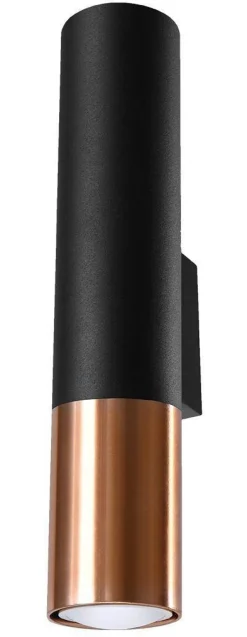Kinkiet LOOPEZ czarny/miedź (SL.0944) - Sollux