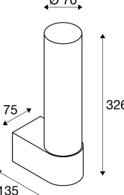 Kinkiet LYGANT single biały (1007613) - SLV