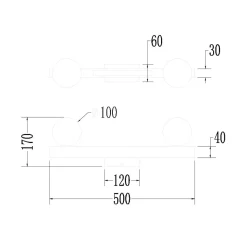 Kinkiet Magnet 13W+2xG9 3000/4000K Czarny (ML1136) - Milagro