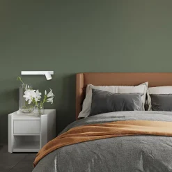 Kinkiet Magnet 9W+1xGU10 3000/4000K Biały Prawy (ML1128) - Milagro