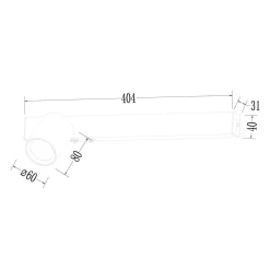 Kinkiet Magnet 9W+1xGU10 3000/4000K Biały Lewy (ML1129) - Milagro