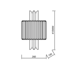 Kinkiet MARGOT GOLD 2xE14 (ML0411) - Milagro