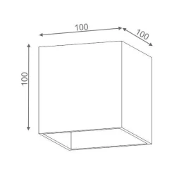 Kinkiet MAXI CUBE kol. BIAŁY STRUKTURA (22411-0000-U8-PH-13) - Aqform