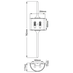 Kinkiet Mona (KL-MONA-L-CLP) - Elstead Lighting