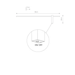 Kinkiet MOTIVE LED M 4000k (10852) - Nowodvorski
