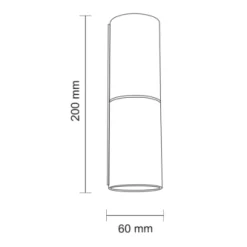 Kinkiet NEMURO (czarny) (4409) - Shilo