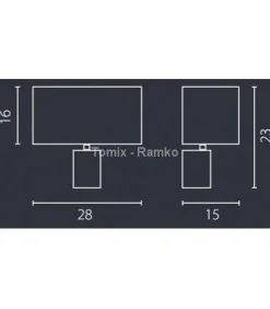 Kinkiet NODO kolor (67597 - Ramko)