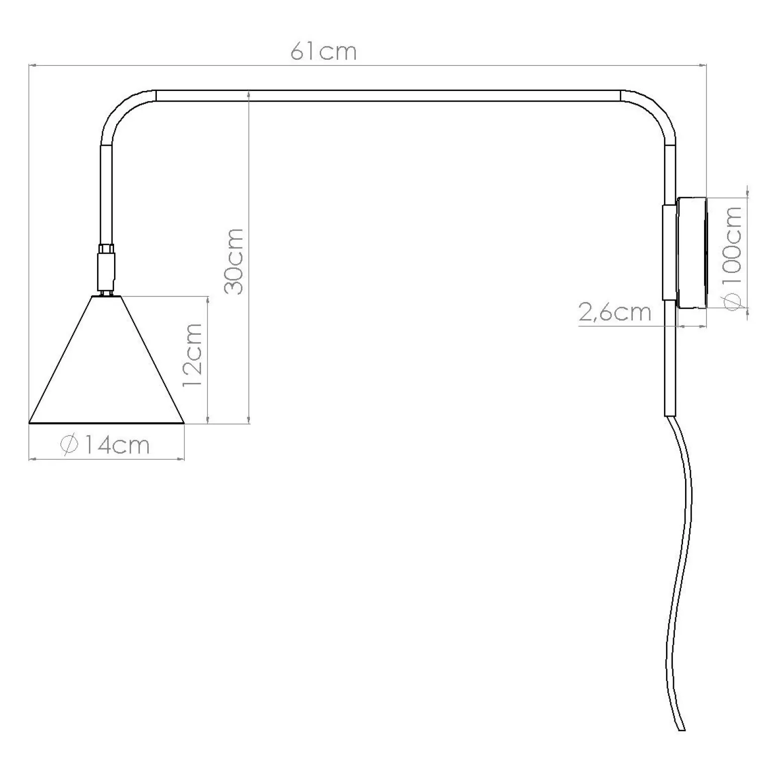 Kinkiet NOX czarny (SL.1697) - Sollux Lighting
