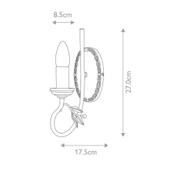 Kinkiet Olivia (OV1-IVORY-GOLD) - Elstead Lighting