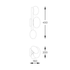 Kinkiet OMI czarny (1178) - Zuma Line
