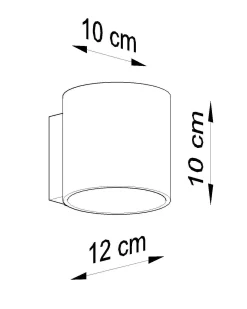 Kinkiet ORBIS 1 czarny (SL.0048) - Sollux