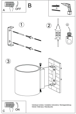 Kinkiet ORBIS beton beżowy (SL.1840) - Sollux Lighting