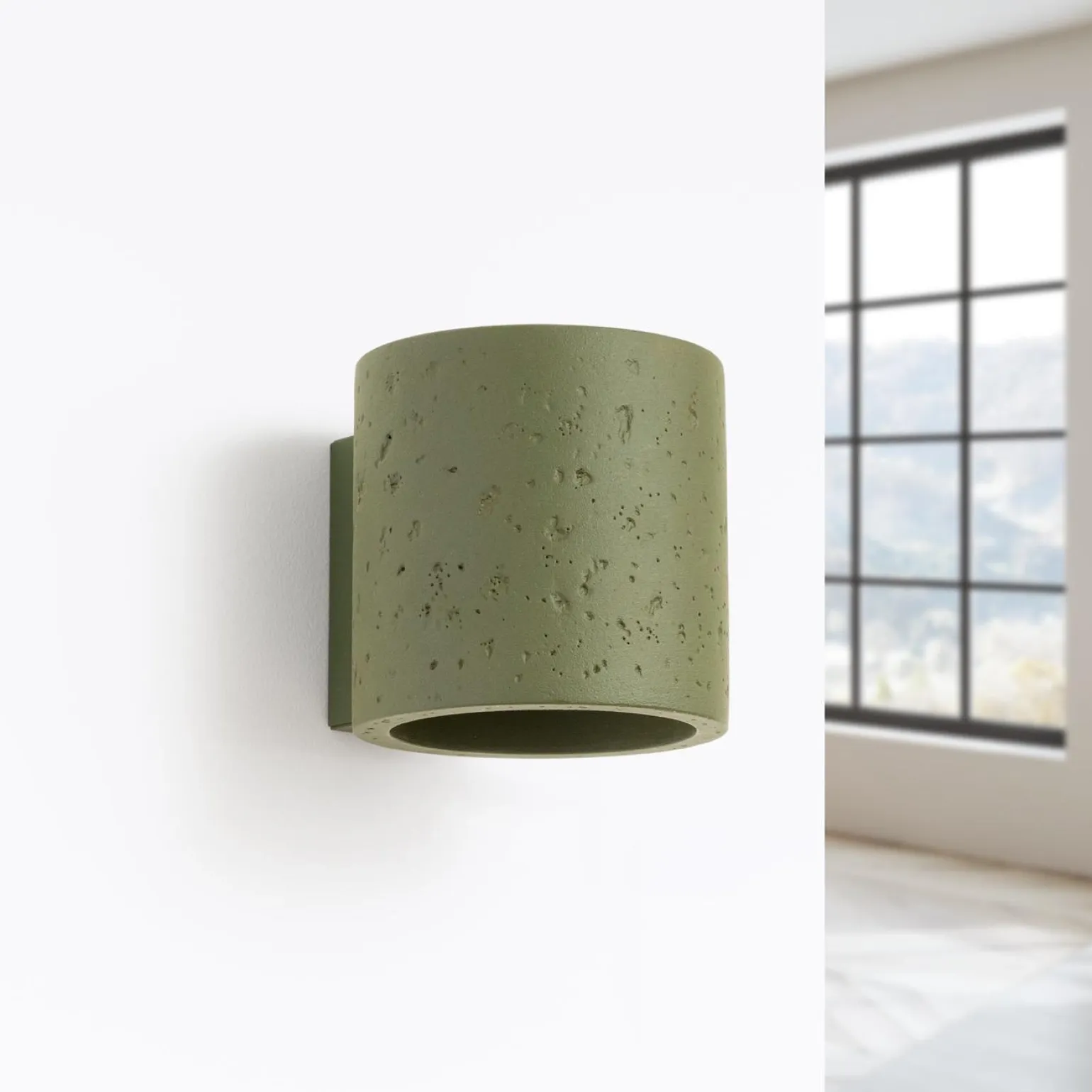 Kinkiet ORBIS beton zielona oliwka (SL.1839) - Sollux Lighting