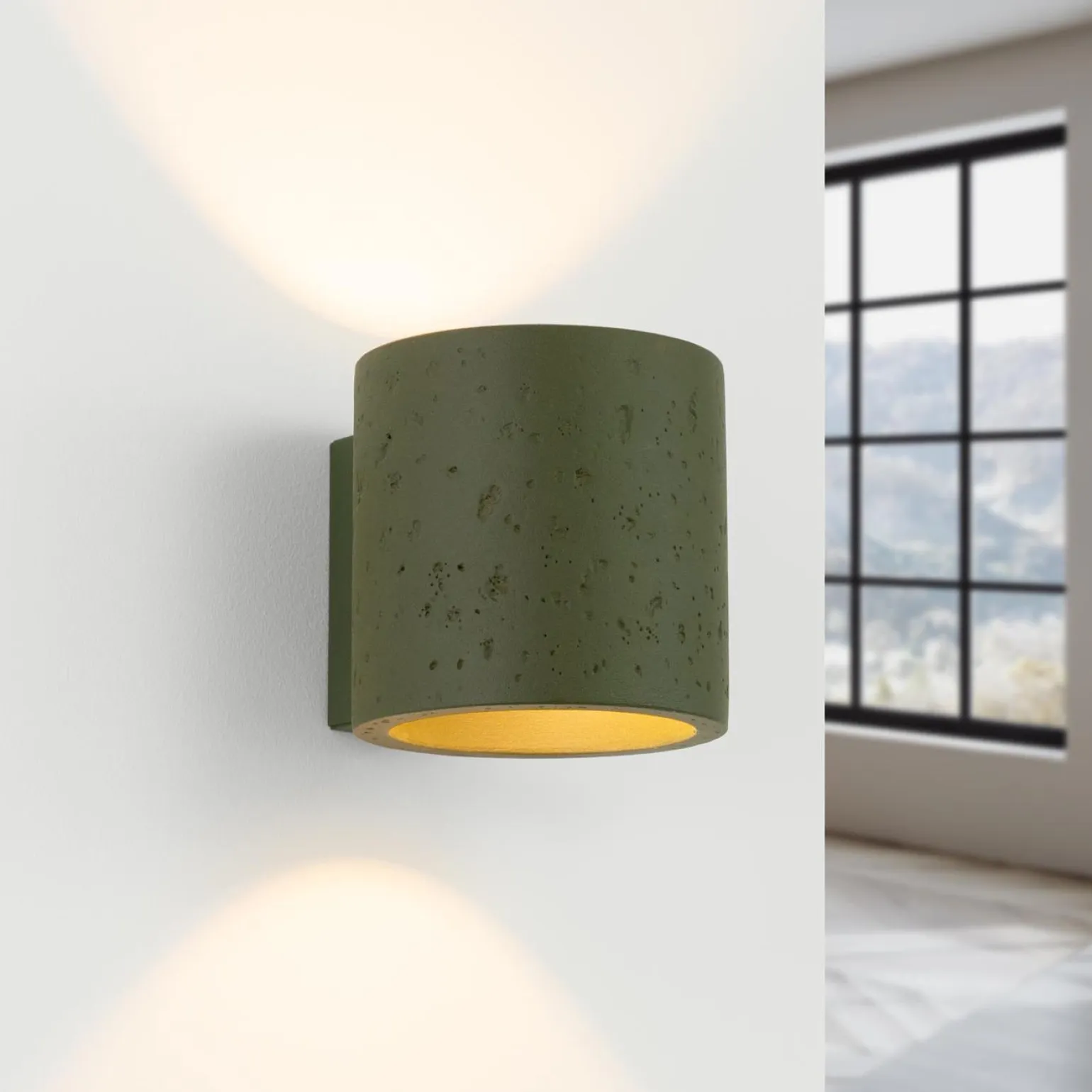 Kinkiet ORBIS beton zielona oliwka (SL.1839) - Sollux Lighting